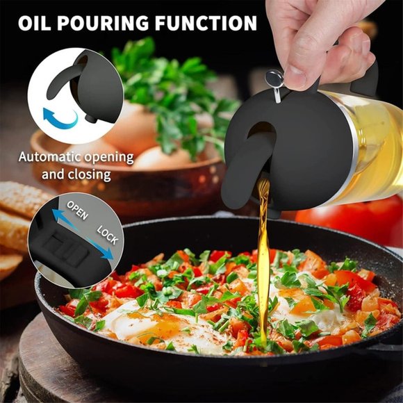 Oil Sprayer for Cooking - 2 in 1 Olive Oil Sprayer and Oil Dispenser - 500ml - Picture 6 of 7